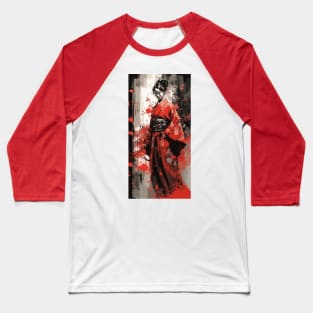 Samurai girl with katana Baseball T-Shirt